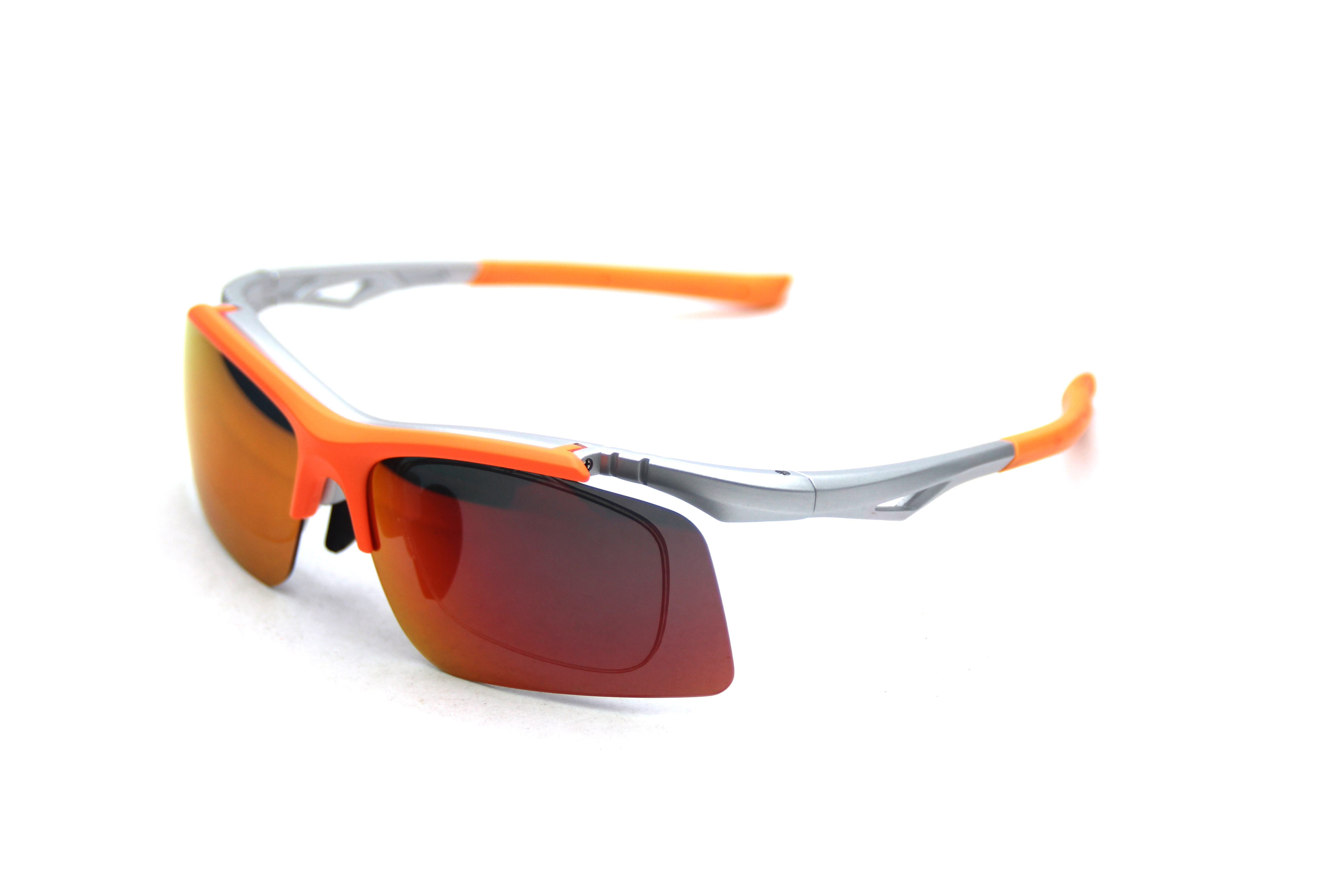 TR/TPR+Adjustable tips Flip front can be flipped up and fastened sunglasses